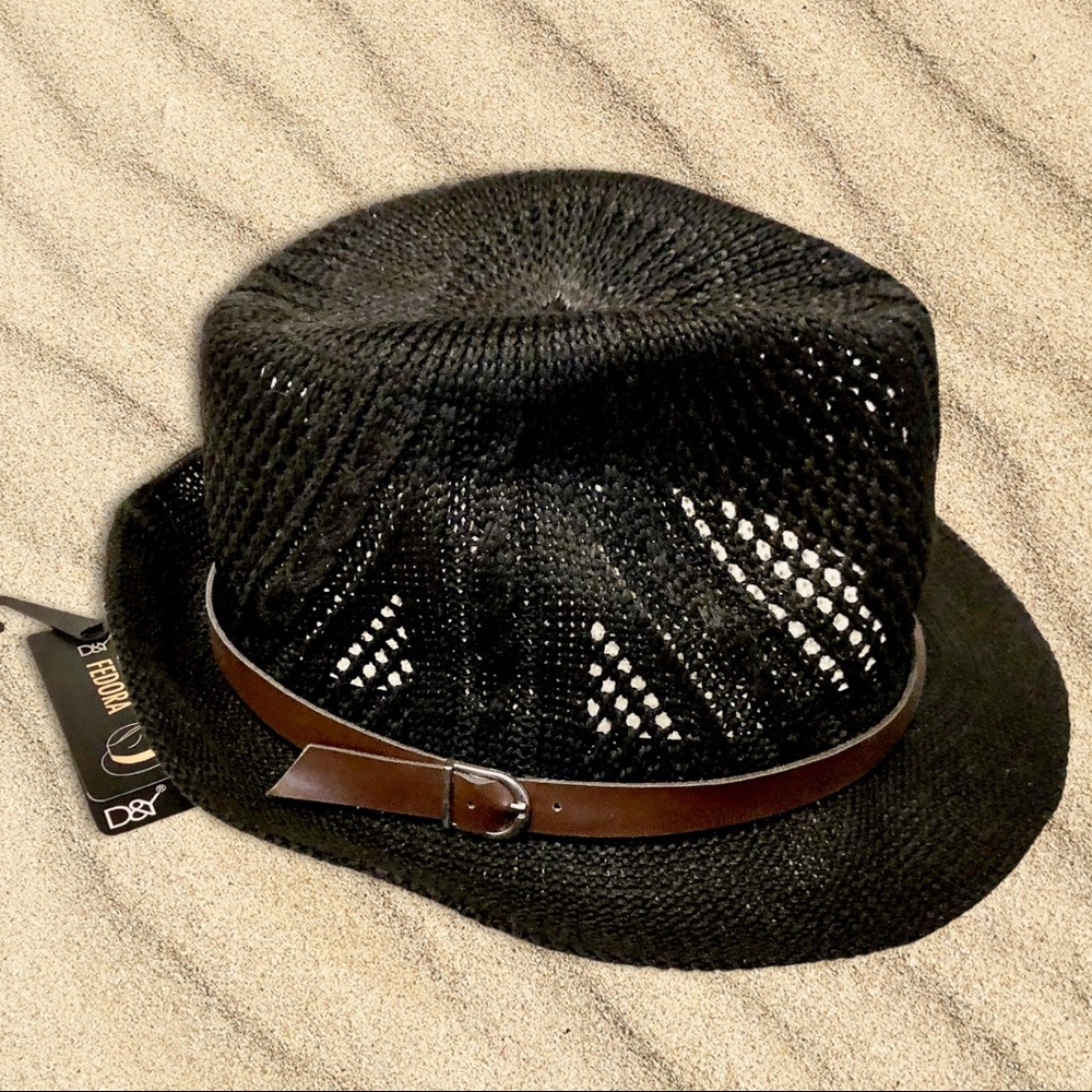 David & Young Hand-blocked Black Fedora Hat